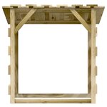 vidaXL Pergolas avec toits 4 Pièces 100x90x100 cm Bois de pin imprégné