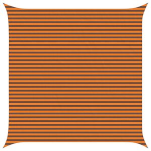 vidaXL Voile d'ombre Orange et marron 5 x 5 m 100   polyester Oxford