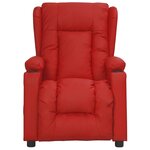 vidaXL Fauteuil de massage électrique Rouge bordeaux Similicuir