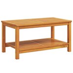 vidaXL Table basse 90x50x45 cm en bois d'acacia massif