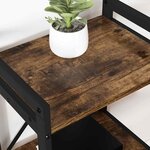 vidaXL Étagère Chêne fumé 40 x 30 x 50 cm Bois d'ingénierie