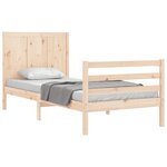 vidaXL Cadre de lit sans matelas 100x200 cm bois massif