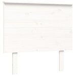 vidaXL Cadre de lit avec tête de lit blanc 90x200 cm bois massif