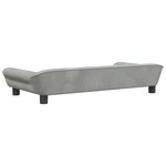 vidaXL Canapé pour enfants gris clair 100x50x26 cm velours