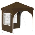 vidaXL Tente de fête pop-up 192 x 192 x 245 cm Taupe