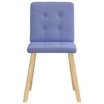 vidaXL Chaises à manger lot de 2 bleu jean tissu