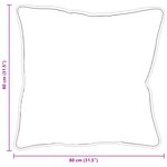 vidaXL Oreillers 2 Pièces Blanc 80 x 80 cm