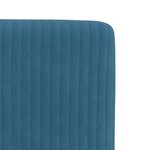 vidaXL Chaises à manger lot de 2 Bleu Velours