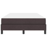 vidaXL Lit à ressorts avec matelas Marron foncé 120 x 190 cm tissu