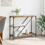 vidaXL Table console Bois Ancien 88 5 x 30 x 75 cm Bois d'ingénierie