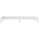vidaXL Cadre de lit extra long sans matelas 80x210 cm bois massif pin
