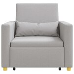vidaXL Canapé-lit escamotable simple Gris nuage 90 x 165 x 87 cm tissu