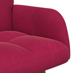 vidaXL Sofa 2 places Bordeaux 115 x 61 x 87 cm Velours