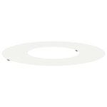 vidaXL Anneau d'arbre plat Blanc Ø30 / 60 cm Acier