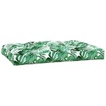 vidaXL Coussins de palette lot de 2 motif de feuilles tissu