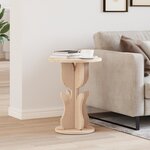 vidaXL Table d'appoint Naturel 39.5 x 39.5 x 53.5 cm