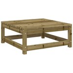 vidaXL Salon de jardin 8 Pièces avec coussins bois de pin imprégné