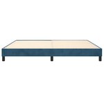 vidaXL Cadre de lit sans matelas bleu foncé 200x200 cm velours