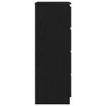 vidaXL Buffet chêne noir 60x35x98 5 cm bois d'ingénierie