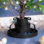 vidaXL Support de sapin de Noël Noir 29x29x15 5 cm
