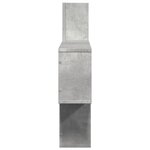 vidaXL Étagère murale gris béton 100x15x70 cm bois d'ingénierie
