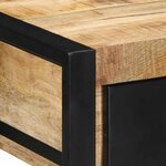 vidaXL Table console 100x35x75 cm bois de manguier massif brut