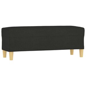 vidaXL Banc Noir 100x35x41 cm Tissu