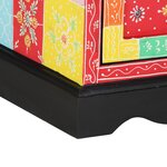 Meuble de rangement vidaXL Multicolore 40x40x60 cm en bois de mangue massif