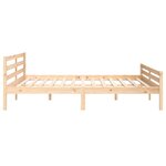 vidaXL Cadre de lit sans matelas bois massif 200x200 cm