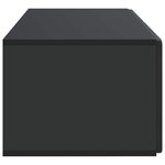 vidaXL Meuble TV mural 78 5 x 41 x 30 cm Noir Bois d'ingénierie