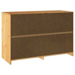 vidaXL Commode Drammen Marron 111 x 43 x 73 5 cm Bois de pin massif