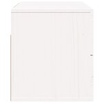 vidaXL Table de chevet murale Blanc 50x36x40 cm