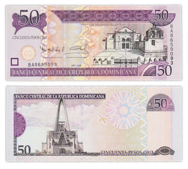 Billet de Collection 50 pesos oro 2006 République Dominicaine - Neuf - P176