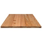vidaXL Dessus de table marron clair bois chêne massif rectangulaire