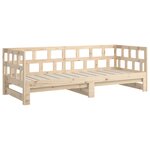 vidaXL Lit coulissant sans matelas bois de pin solide 2x(80x200) cm