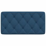 vidaXL Coussin de tête de lit bleu 100 cm tissu