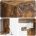 vidaXL Meuble TV mural 78 5 x 41 x 30 cm Chêne fumé Bois d'ingénierie