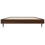 vidaXL Cadre de lit sans matelas chêne marron 100x200 cm