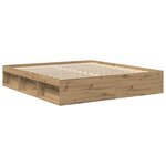 vidaXL Cadre de lit sans matelas chêne artisanal 180x200 cm