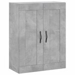 vidaXL Armoires murales 2 Pièces gris béton bois d'ingénierie