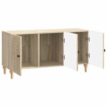vidaXL Meuble TV 99 x 34 5 x 50 cm Chêne Sonoma Bois d'ingénierie
