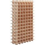 Casier à bouteilles en pin massif brut 78 bouteilles