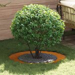 vidaXL Anneau d'arbre plat Marron Ø60 / 90 cm