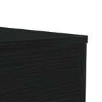 vidaXL Table basse avec lumières LED chêne noir 90x50x40 cm
