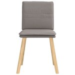 vidaXL Chaises à manger lot de 4 taupe tissu