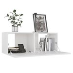 vidaXL Meubles TV 4 Pièces Blanc 80x30x30 cm Bois d'ingénierie