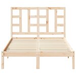 vidaXL Cadre de lit sans matelas 120x190 cm bois massif