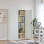 vidaXL Classeur gris clair 105x40x180 cm acier
