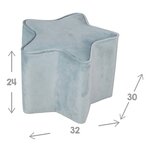 Roba pouf en forme d'étoile pour enfants ciel bleu clair