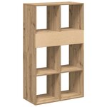 vidaXL Bibliothèque chêne artisanal 66x31x112 cm bois d'ingénierie